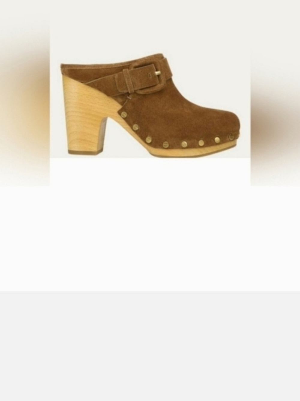 NWOT Veronica Beard Tan Suede Slip-On Clogs - Picture 14 of 16